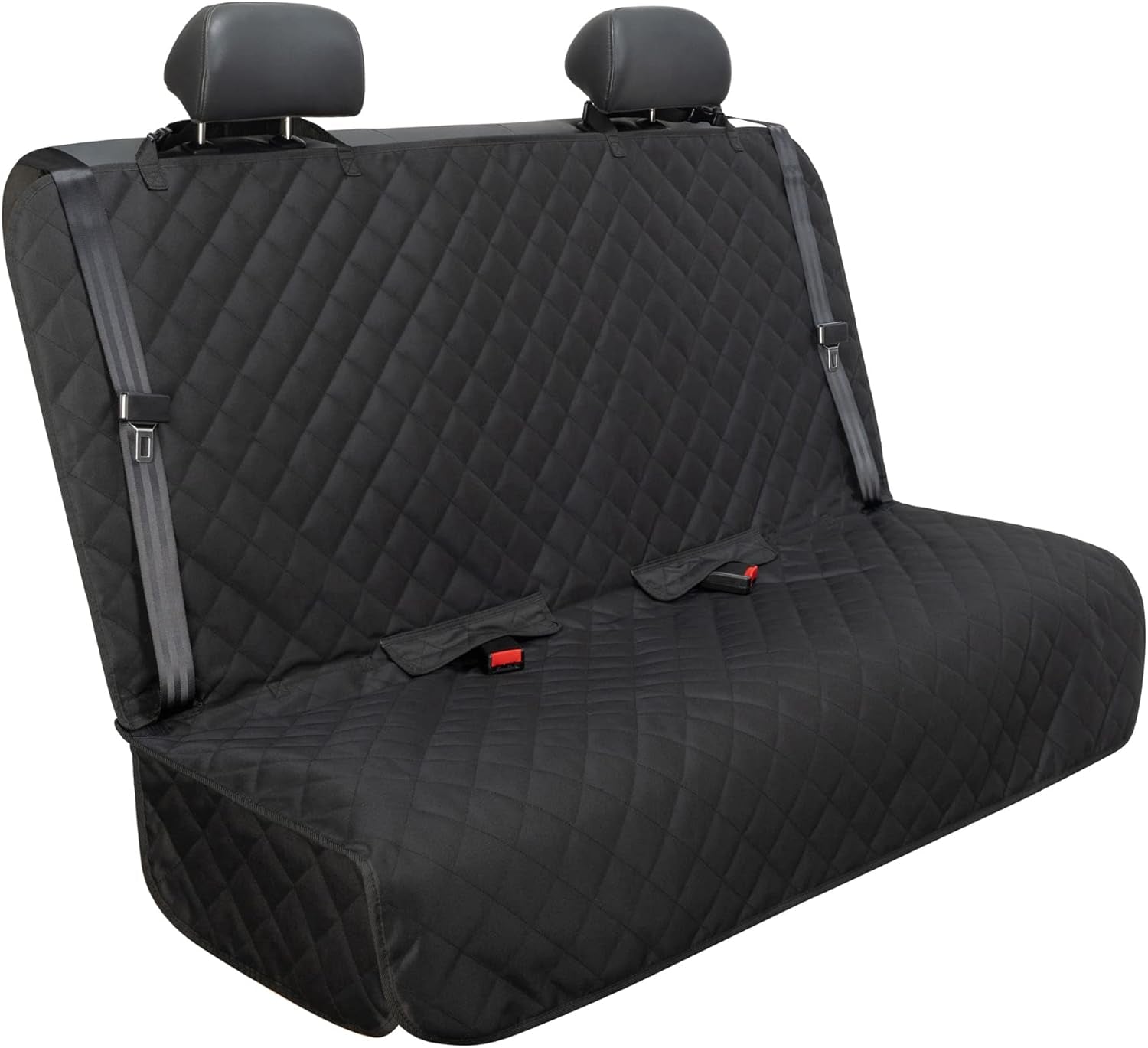 Heavy-Duty Waterproof Nonslip Pet Car Seat Cover Protector for Dogs - Universal Fit for Vehicles, Trucks, and SUVs (Black)