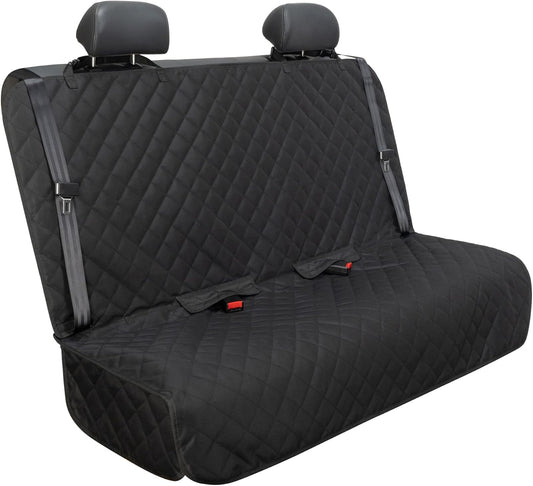 Heavy-Duty Waterproof Nonslip Pet Car Seat Cover Protector for Dogs - Universal Fit for Vehicles, Trucks, and SUVs (Black)